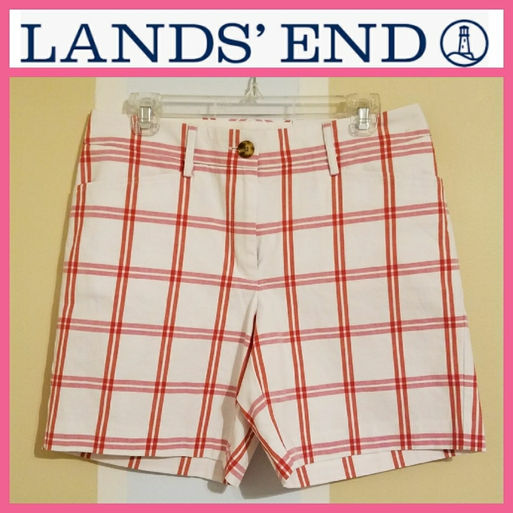 Lands' End Plaid Shorts